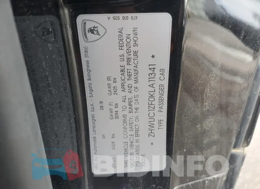 ZHWUC1ZF0KLA11341 Photo# 13