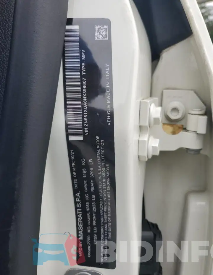 ZN661XUA8NX398607 Photo# 13