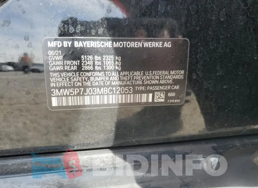 3MW5P7J03M8C12053 Photo# 12