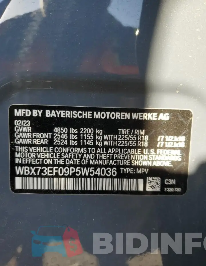 WBX73EF09P5W54036 Photo# 13
