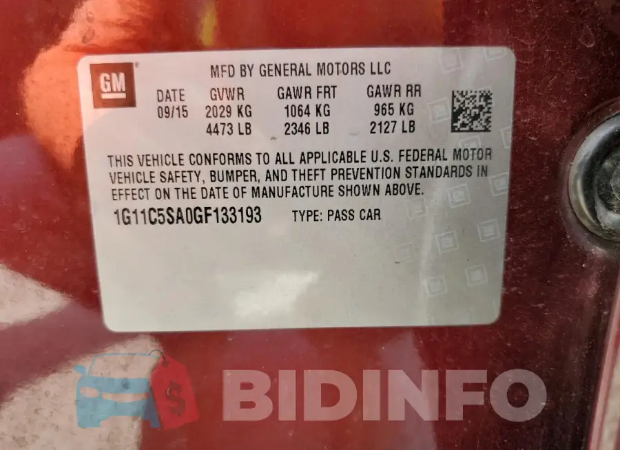 1G11C5SA0GF133193 Photo# 12
