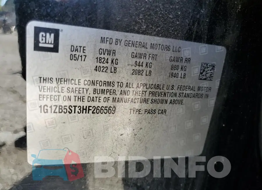 1G1ZB5ST3HF266569 Photo# 12