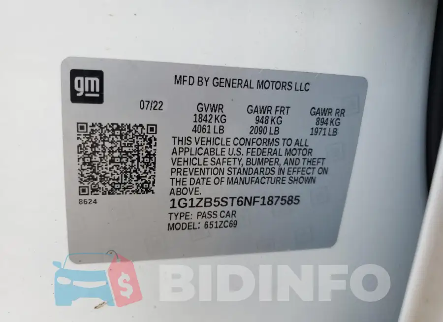 1G1ZB5ST6NF187585 Photo# 12