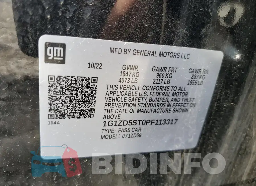 1G1ZD5ST0PF113317 Photo# 12