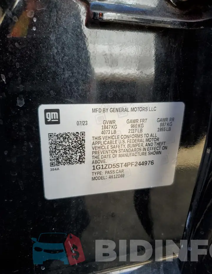 1G1ZD5ST4PF244976 Photo# 12