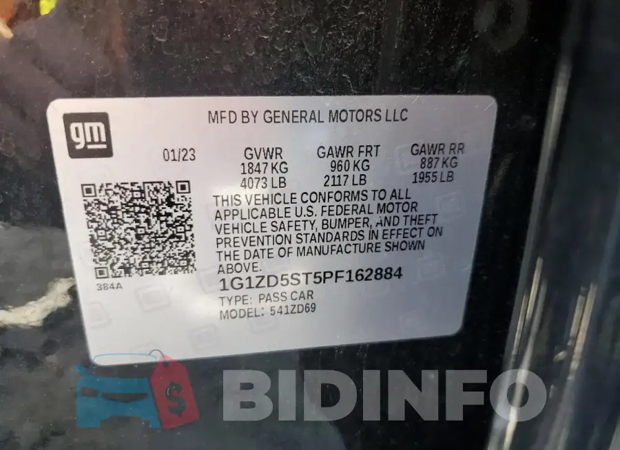 1G1ZD5ST5PF162884 Photo# 12