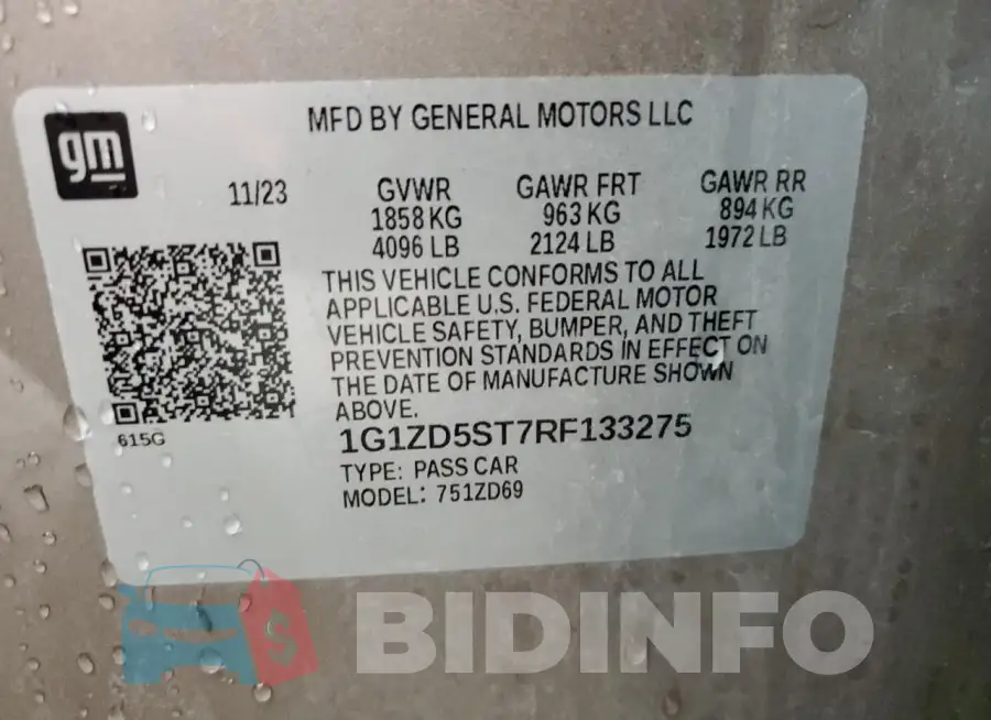 1G1ZD5ST7RF133275 Photo# 12