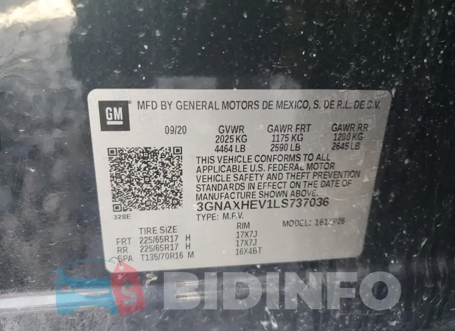3GNAXHEV1LS737036 Photo# 13