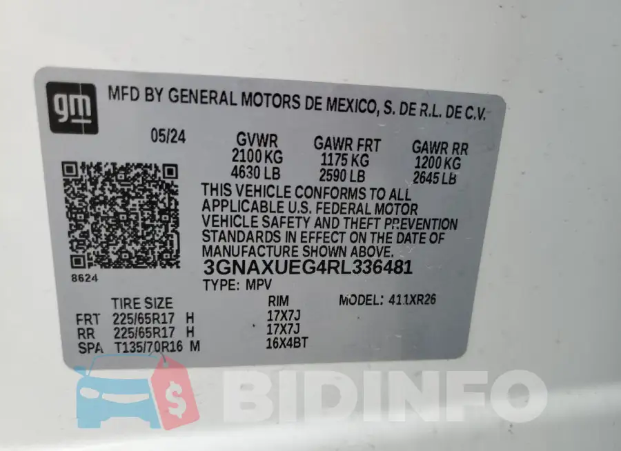 3GNAXUEG4RL336481 Photo# 13