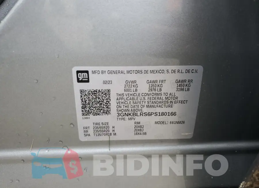 3GNKBLRS6PS180166 Photo# 13
