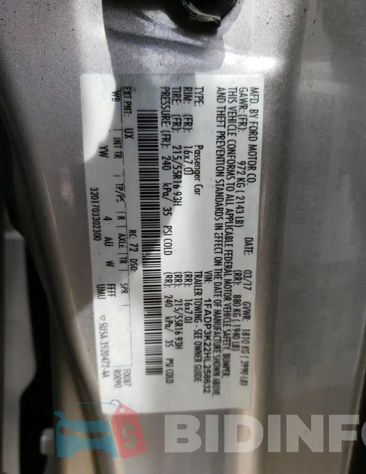 1FADP3K22HL258632 Photo# 13