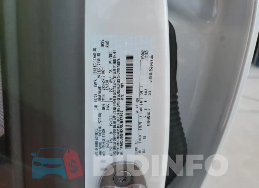 1FMCU0GNXRUB57894 Photo# 13
