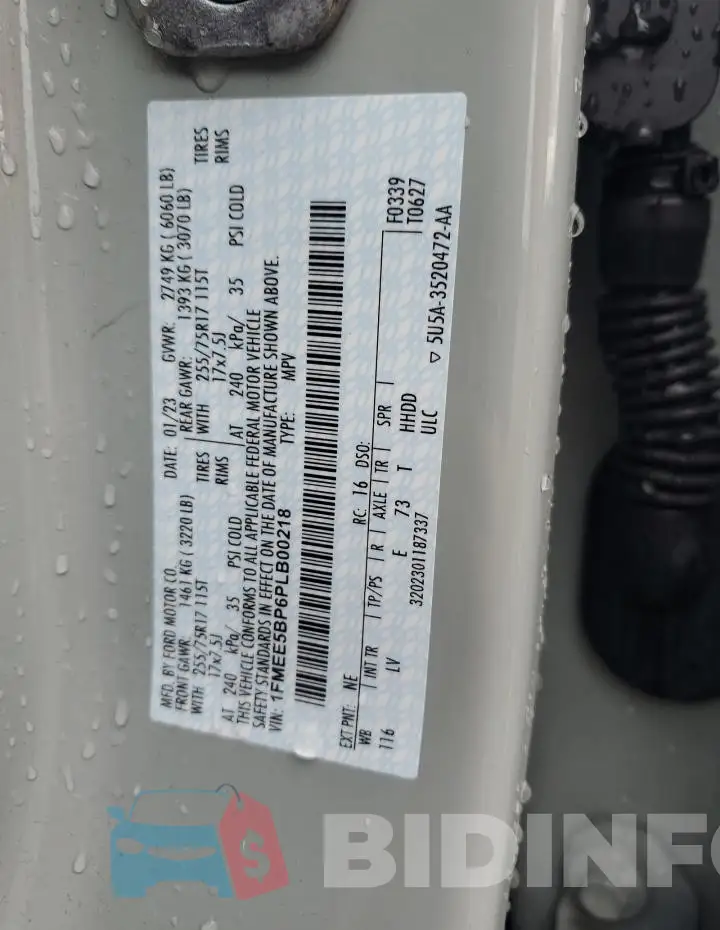 1FMEE5BP6PLB00218 Photo# 13