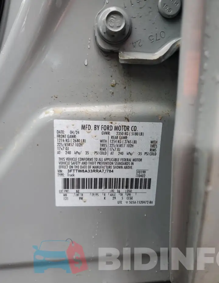 3FTTW8A33RRA77784 Photo# 12