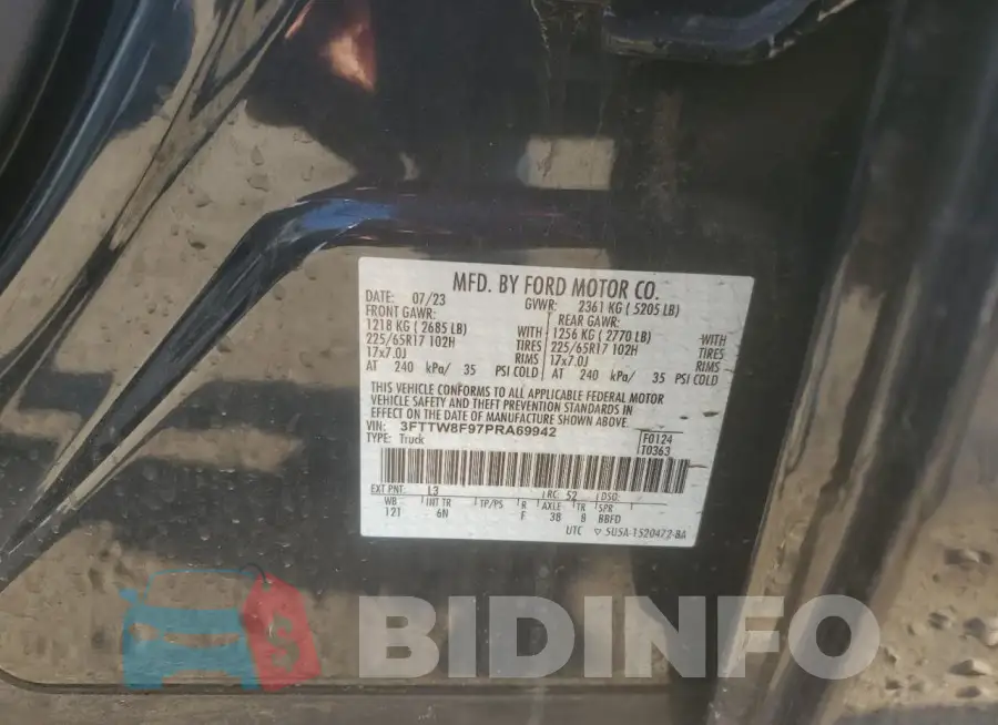 3FTTW8F97PRA69942 Photo# 13