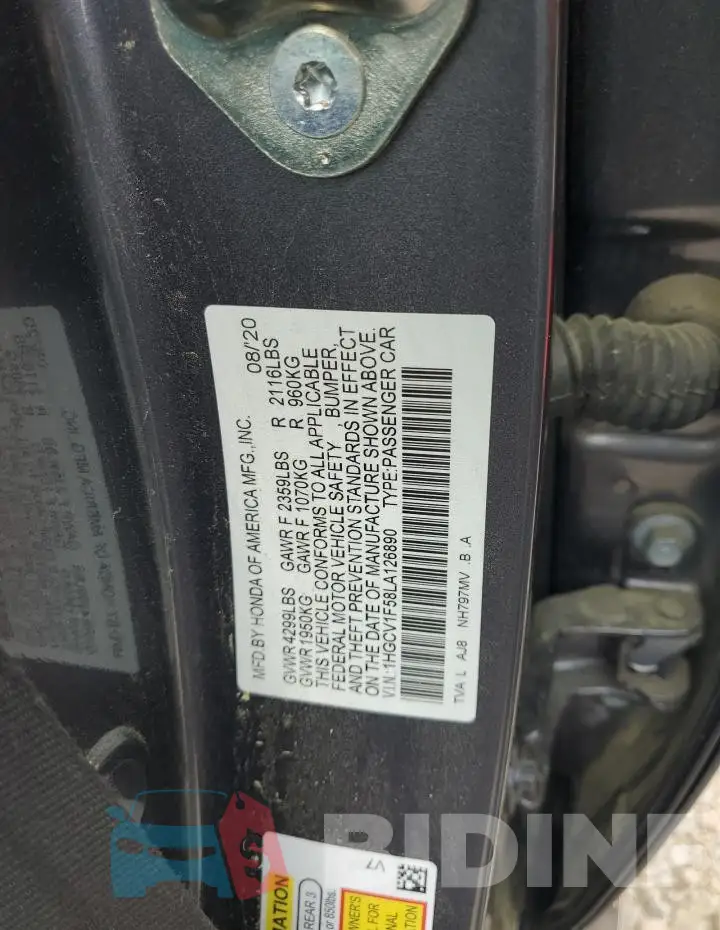 1HGCV1F58LA126890 Photo# 12