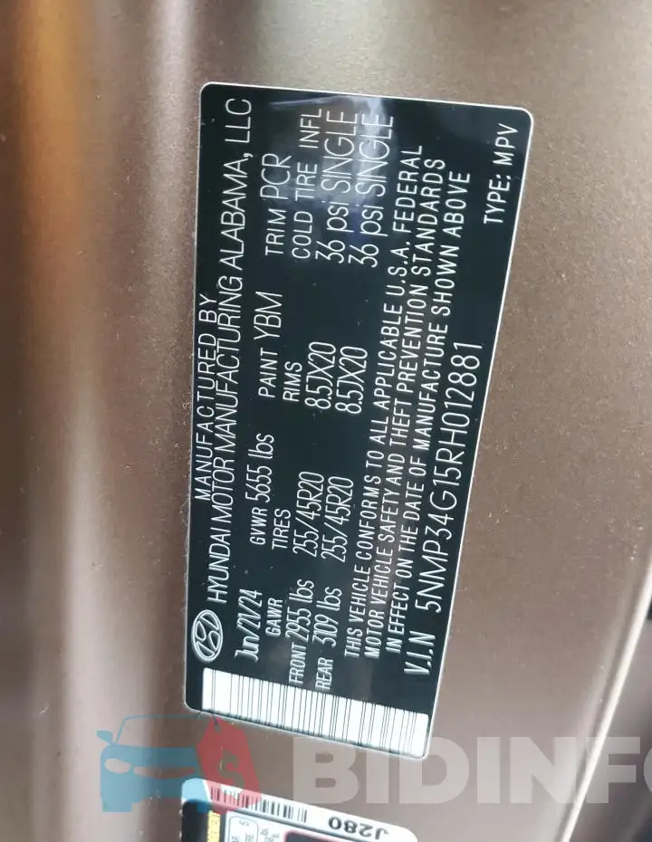 5NMP34G15RH012881 Photo# 14