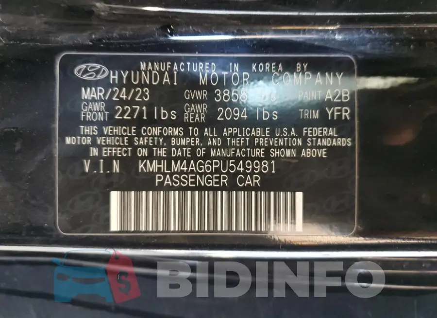 KMHLM4AG6PU549981 Photo# 12