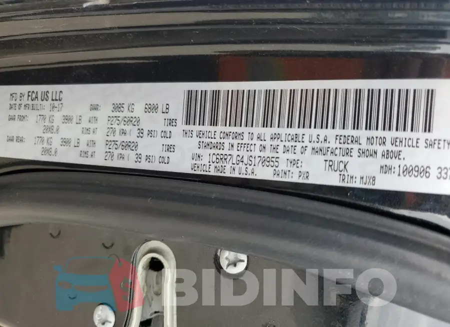 1C6RR7LG4JS170955 Photo# 12