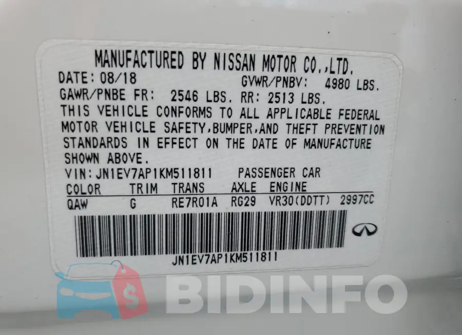JN1EV7AP1KM511811 Photo# 13