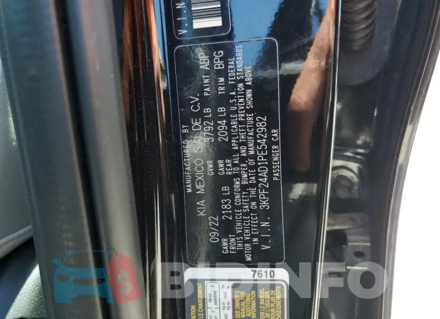 3KPF24AD1PE542982 Photo# 12