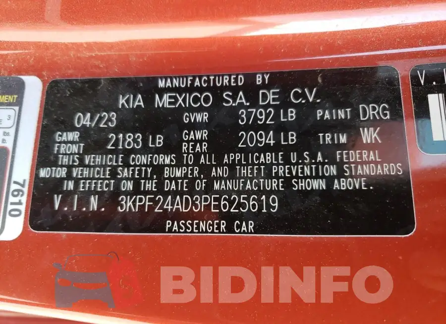 3KPF24AD3PE625619 Photo# 12