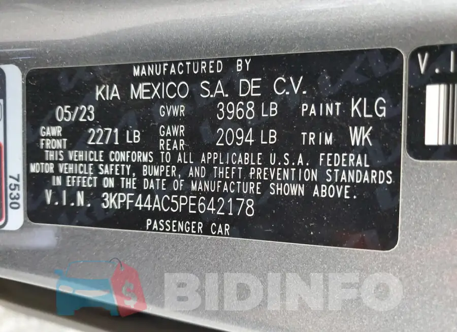 3KPF44AC5PE642178 Photo# 12