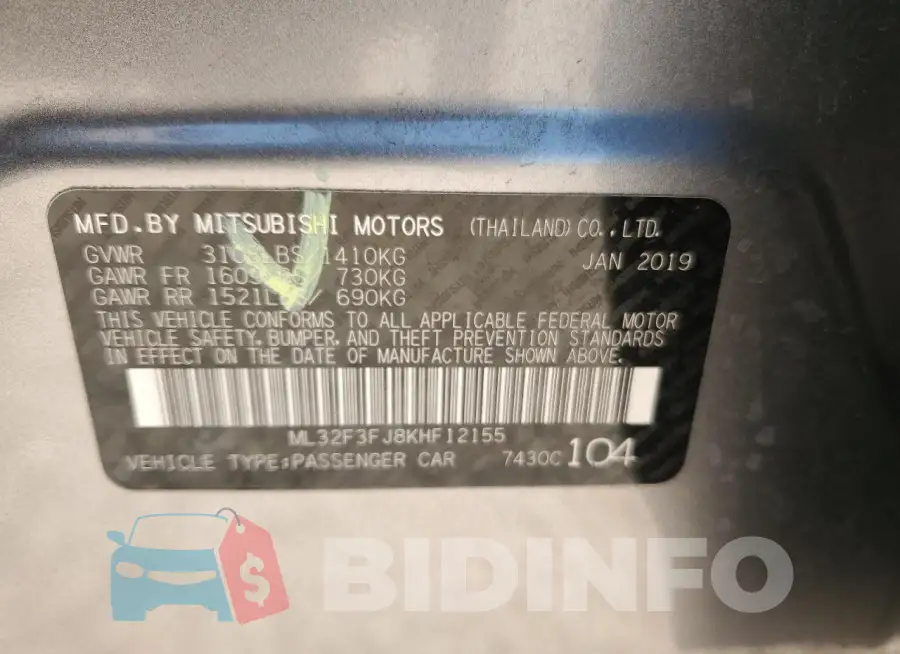 ML32F3FJ8KHF12155 Photo# 12