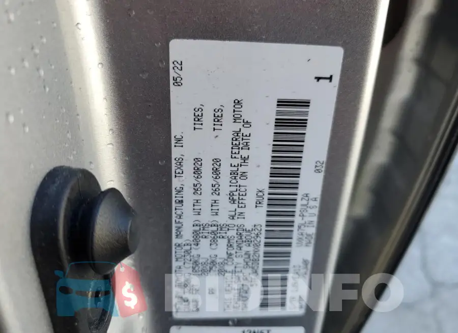 5TFJA5DB2NX029623 Photo# 12