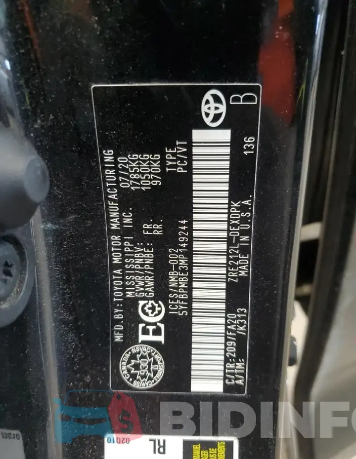 5YFBPMBE3MP149244 Photo# 13
