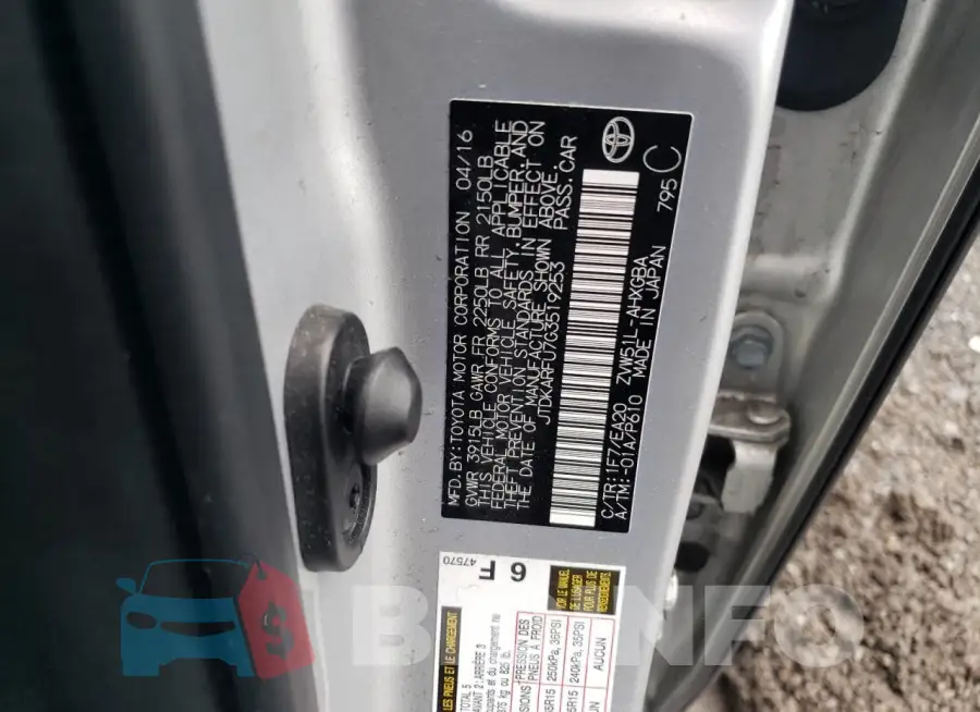 JTDKARFU7G3519253 Photo# 12