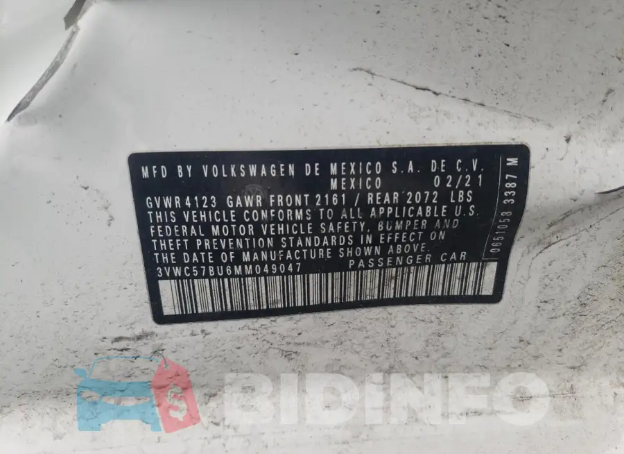 3VWC57BU6MM049047 Photo# 12