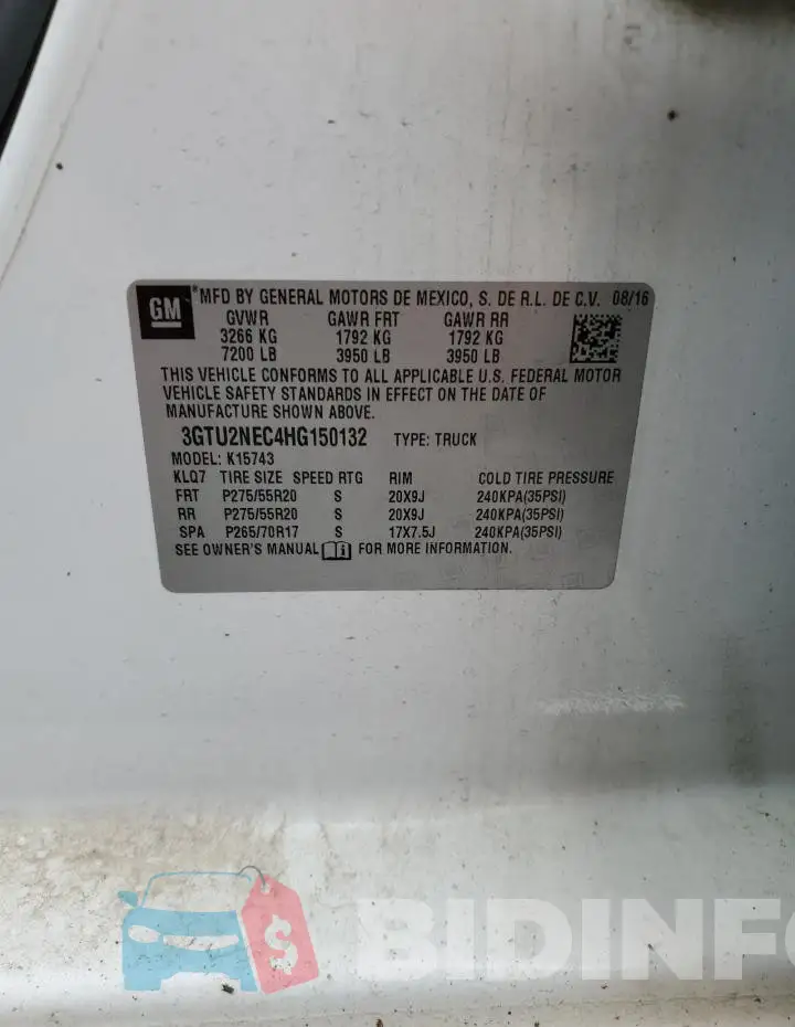 3GTU2NEC4HG150132 Photo# 12