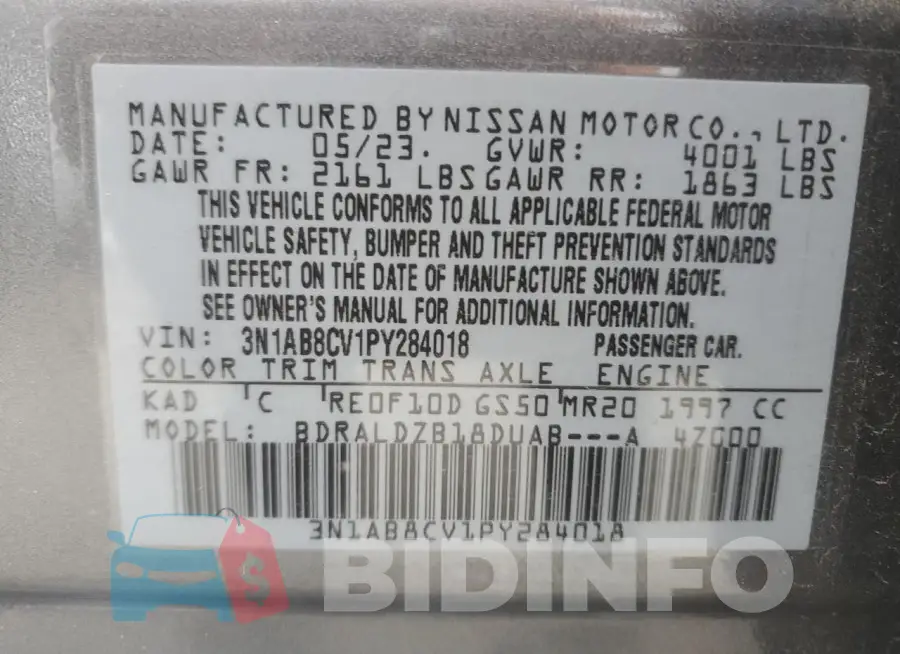 3N1AB8CV1PY284018 Photo# 12