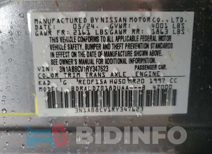 3N1AB8CV1RY347623 Photo# 12