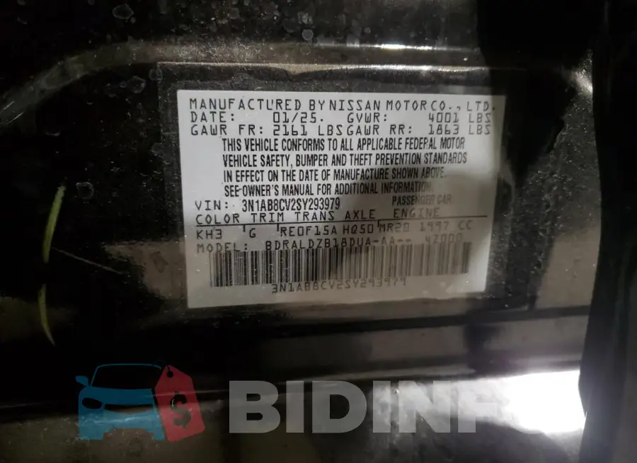 3N1AB8CV2SY293979 Photo# 12