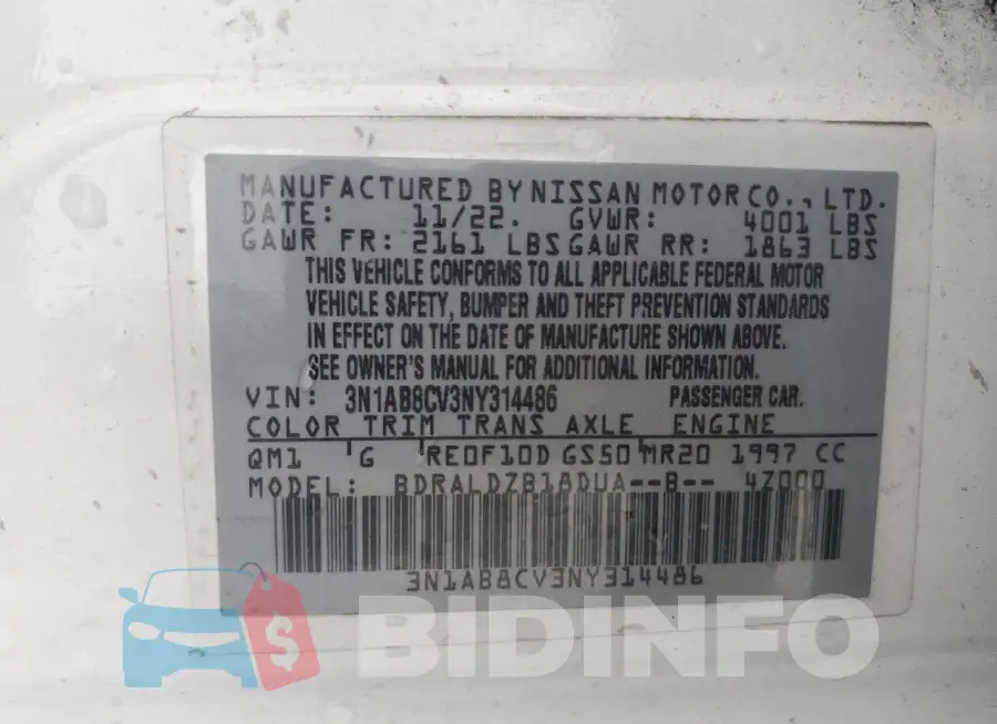 3N1AB8CV3NY314486 Photo# 13