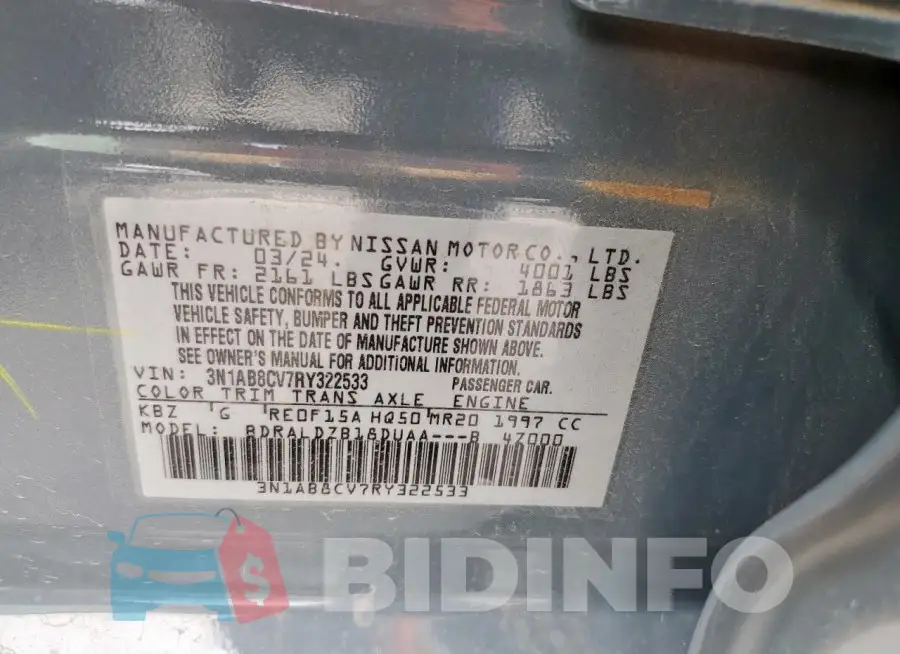 3N1AB8CV7RY322533 Photo# 13