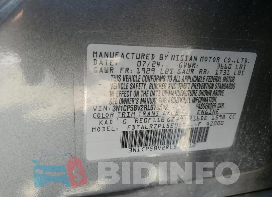 3N1CP5BV2RL579512 Photo# 13