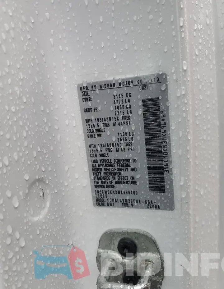 3N6CM0KN3MK696469 Photo# 13