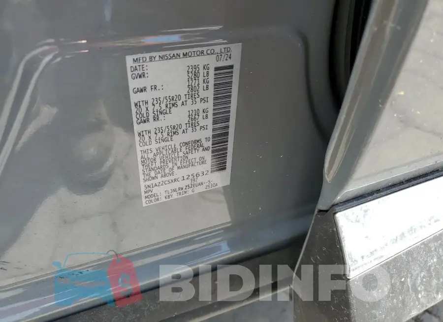 5N1AZ2CSXRC125632 Photo# 12