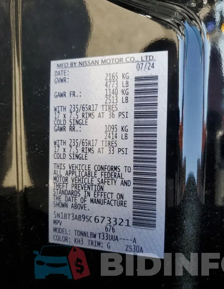 5N1BT3AB9SC673321 Photo# 13