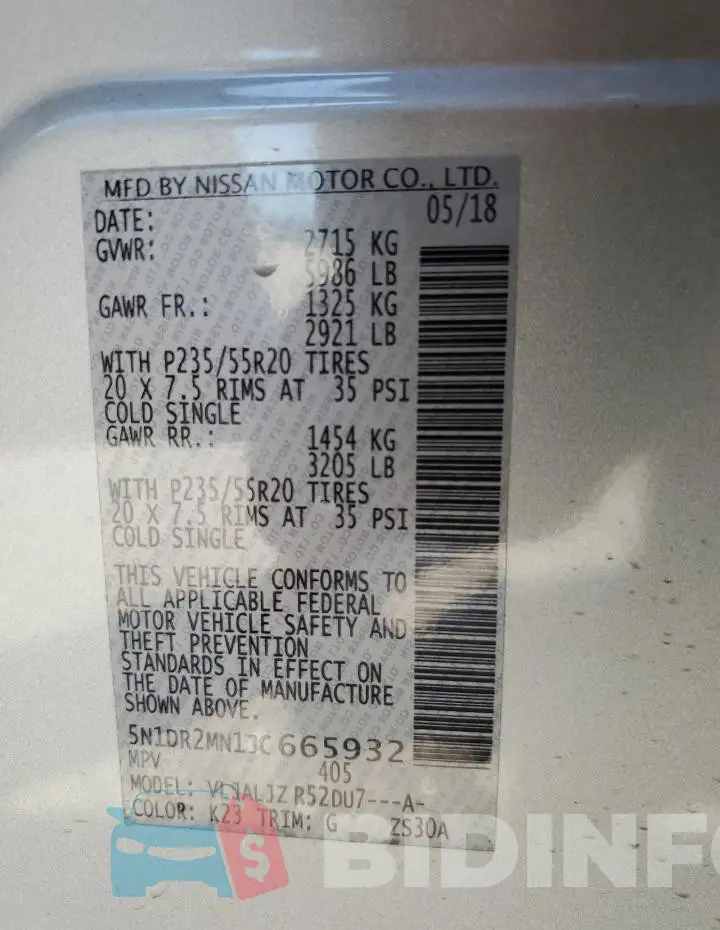 5N1DR2MN1JC665932 Photo# 14
