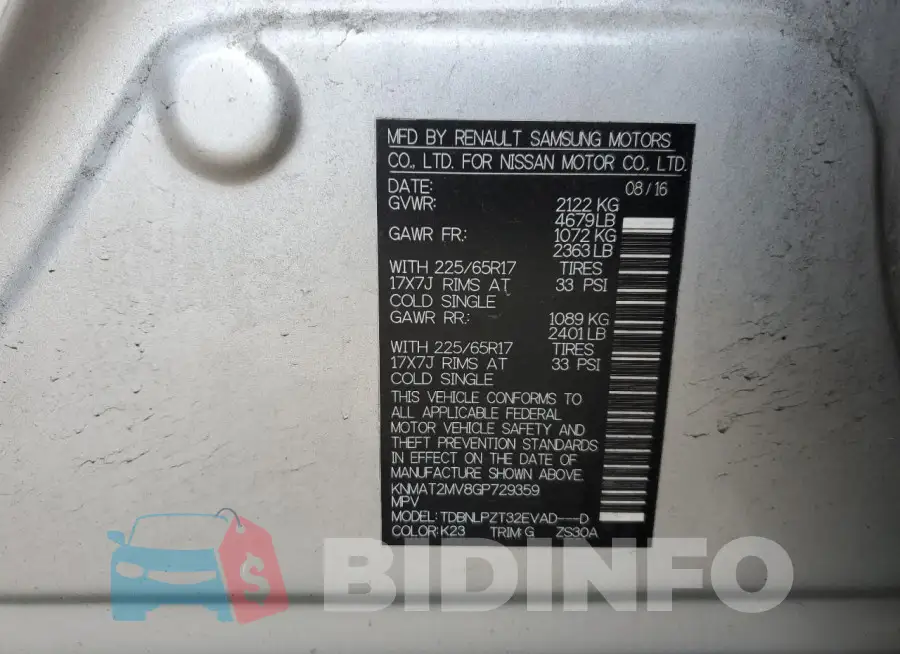 KNMAT2MV8GP729359 Photo# 13