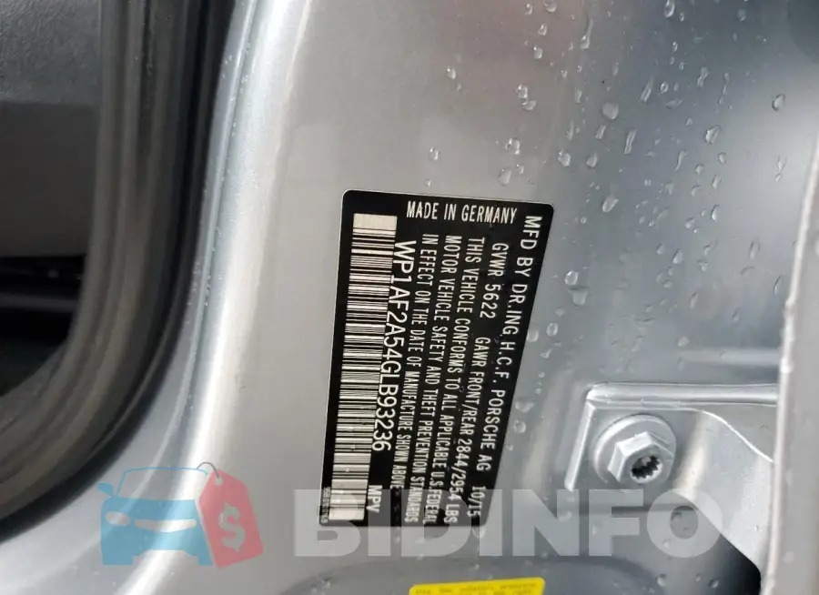 WP1AF2A54GLB93236 Photo# 13