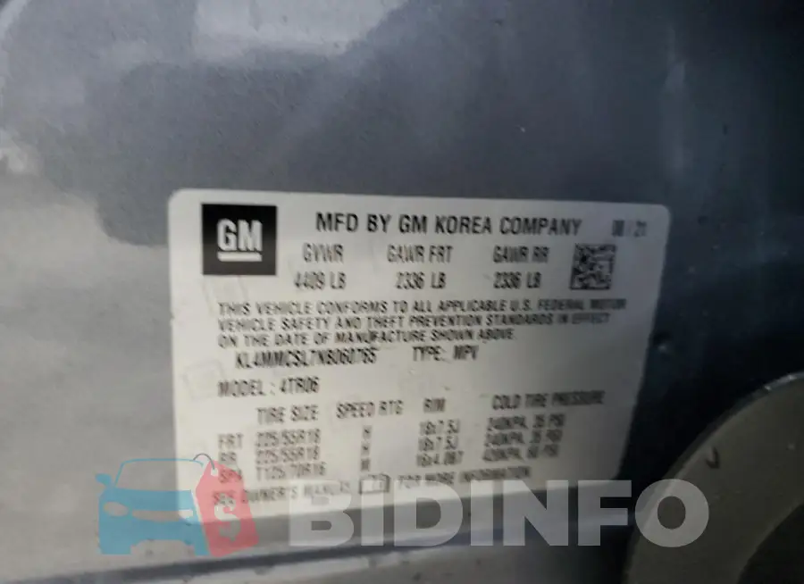 KL4MMCSL7NB060765 Photo# 13