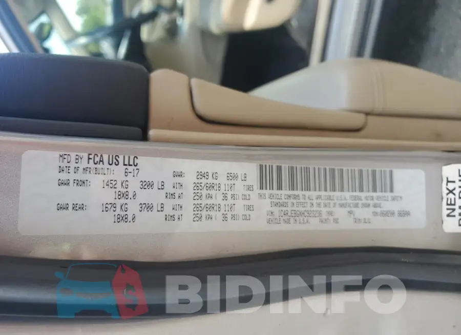 1C4RJEBGXHC923236 Photo# 14
