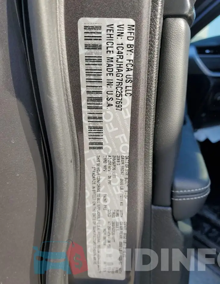 1C4RJHAG7RC257697 Photo# 14