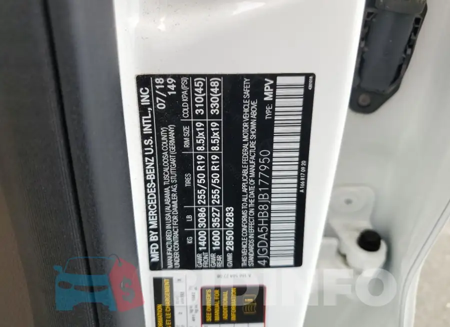 4JGDA5HB8JB177950 Photo# 13