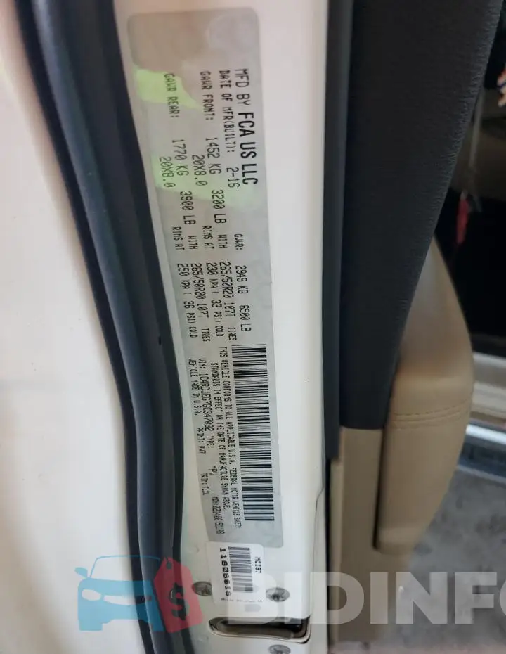 1C4RDJEG7GC347082 Photo# 14